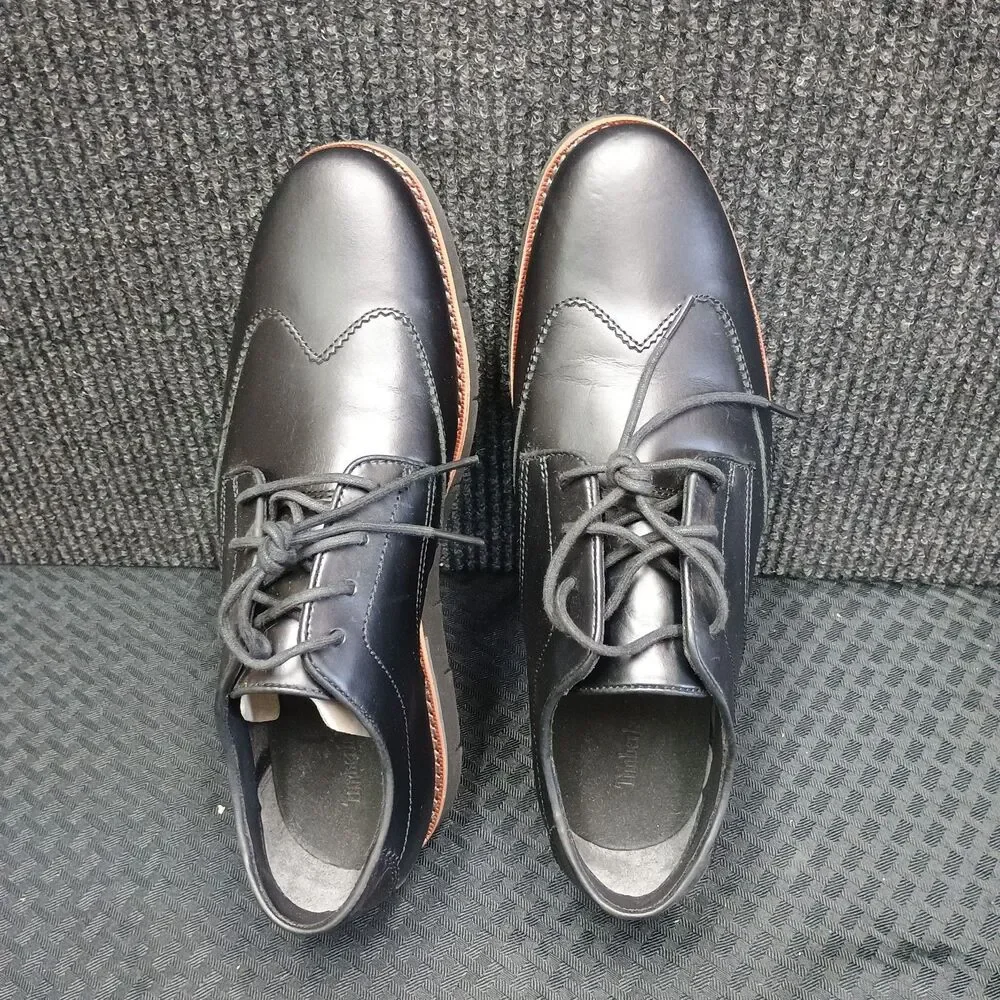 Black Timberland wingtip Oxford  sensorflex Size 9 # A16T7 Leather uppers